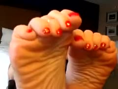 My incredibly pampered white bitch is aware of my foot fetish.